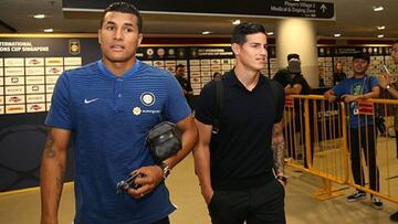 Jeison Murillo y James Rodríguez