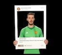 El United sí cuenta con De Gea para anunciarse en Instagram