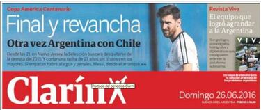 La prensa argentina mete presión: "Ganar es lo único"