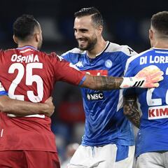 Números de David Ospina en el título de Napoli de Copa Italia