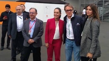 La jefa de gobierno de la CDMX, Claudia Sheinbaum, visito el aut&oacute;dromo previo al GPMX.