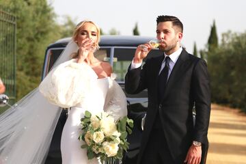 Jordi Alba y su pareja, Romarey Ventura, se han casado en la Hacienda de Orán.