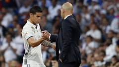 James saluda a Zidane.