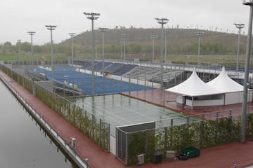 Así son las canchas de entrenamiento.