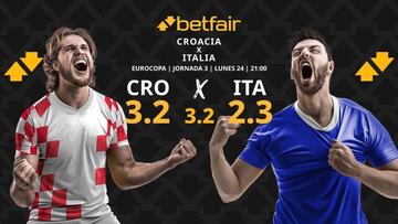 Pronósticos Croacia vs. Italia: horario, TV, estadísticas y clasificación