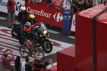 Alberto Contador raced for the last time in the final stage of the Vuelta a España in Madrid after a career that reaped two Tours de France, two Giros and two Vueltas. The whole race has been special," said Contador after his final appearance. "Yesterday