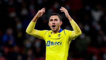 MADRID, SPAIN - MARCH 11: Victor Chust of Cadiz CF during the La Liga Santander match between Atletico Madrid v Cadiz FC at the Estadio Wanda Metropolitano on March 11, 2022 in Madrid Spain (Photo by David S. Bustamante/Soccrates/Getty Images)
PUBLICADA 02/07/22 NA MA05 1COL