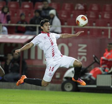 El extremo argentino jugó la temporada 2007/08 en el Sevilla Atlético, equipo filial del Sevilla. La temporada siguiente pasaría al primer equipo en el que jugó desde el 2009 hasta el 2013. 