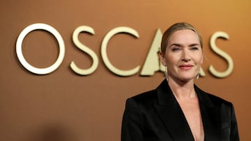FILE PHOTO: Kate Winslet attends the Academy of Motion Picture Arts and Sciences 16th Governors Awards in Los Angeles, California, U.S., November 16, 2025. REUTERS/Mario Anzuoni/File Photo