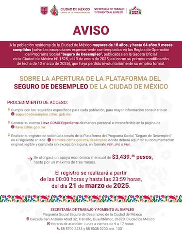 Apoyo al Desempleo en Edomex 2025: fechas de registro, requisitos y montos