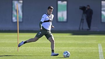 Tello, en un entrenamiento.