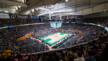 El Palau Olímpic de Badalona, repleto en un partido anterior frente al Real Madrid.