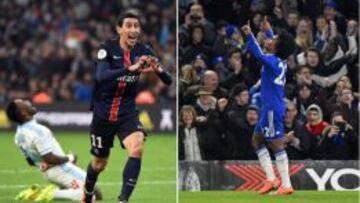PSG-Chelsea: duelo estrella con Di María y Willian a la cabeza
