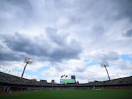 Soccer Football - Liga MX - Pumas UNAM v Atlas - Estadio Olimpico Universitario, Mexico City, Mexico - August 31, 2025 General view during the match REUTERS/Eloisa Sanchez