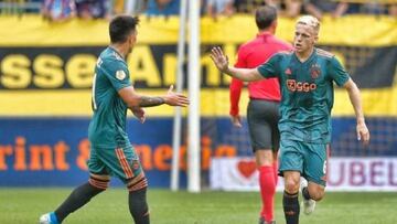 Van de Beek se lució para el Madrid: gol y asistencia