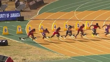 Hace la 6ª mejor marca de la historia en 100 metros y no van a dar crédito con su físico: increíble