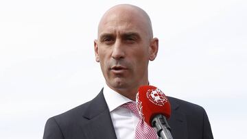 Rubiales, en una comparecencia de la RFEF.