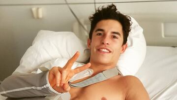 Márquez: "La operación bien, ya estoy más o menos despierto..."