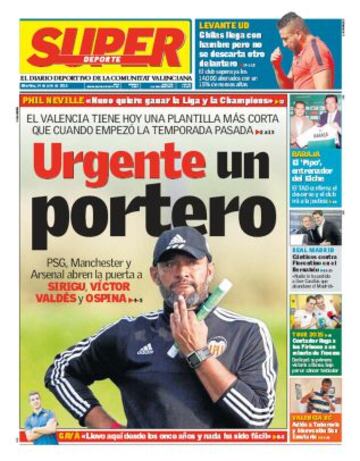 Portadas de la prensa deportiva