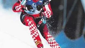 <b>CORTA LA NIEVE. </b>Janica Kostelic vuela en Bad Kleinkirchheim.