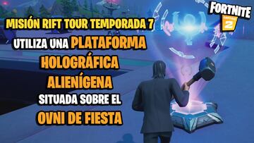 ¿Dónde está el ovni de fiesta para utilizar una plataforma de holograma alienígena en Fortnite?