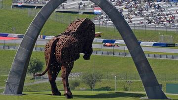 Un Ferrari en el Red Bull Ring de Austria.