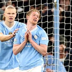 Haaland y De Bruyne se borraron, Bernardo erró