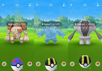 pokemon go regirock regice registeel