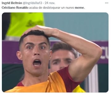 Cristiano Ronaldo, protagonista de los memes de la jornada mundialista