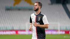 Miralem Pjanic of Juventus FC during the Italian championship Serie A football match between Juventus FC and US Lecce on June 26, 2020 at Allianz stadium in Turin, Italy - Photo Morgese - Rossini / DPPI
 
 
 26/06/2020 ONLY FOR USE IN SPAIN