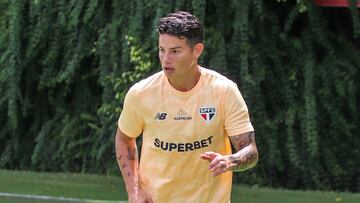James Rodríguez podría volver a jugar en Sao Paulo antes de lo previsto.