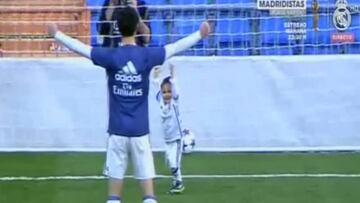 Padrazo Isco: se quedó a jugar con su hijo después del partido