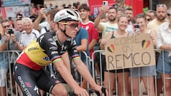 El belga Remco Evenepoel, del Soudal Quick-Step, antes de la salida de la novena etapa de la Vuelta a España 2023 en Cartagena.