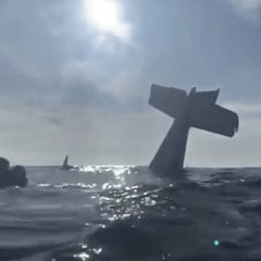 Un esquiador profesional retransmite en directo cómo se estrella con su avión en el mar