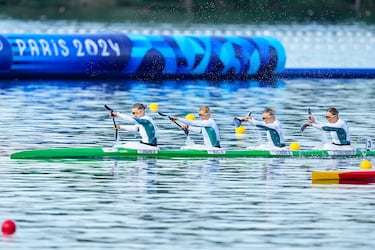 La canoista es bombero en Australia. 