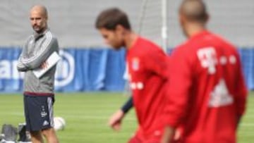 Josep Guardiola se mostró satisfecho con la contratación de Arturo Vidal, pero apuntó que fue una propuesta del club.