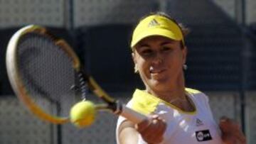 Anabel Medina, durante el partido de primera ronda el pasado fin de semana.