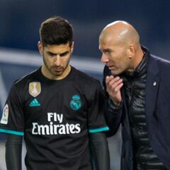 Zidane highlights importance to Real Madrid of Vázquez, Asensio