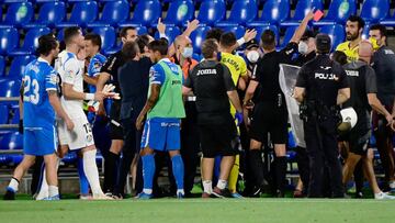 El Getafe se queda en cuadro tras la tangana con el Villarreal