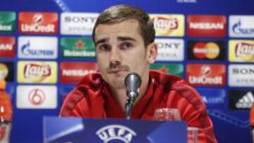 Griezmann, en rueda de prensa.