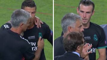 Tremenda diferencia de saludos de Mourinho con Cristiano y Bale