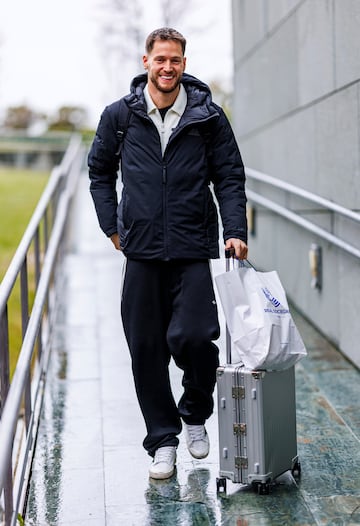 Alejandro Remiro llegando a Las Rozas. 