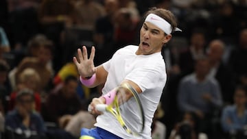 Rafa Nadal, en el Masters 1.000 de París.