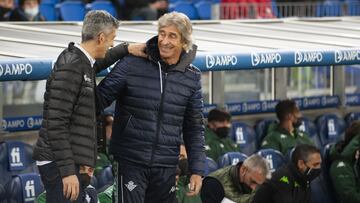 Pellegrini, con Imanol. 