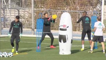 Keylor Navas back training with Madrid and ready for Spurs test