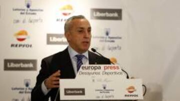 El presidente del Comité Olímpico Español, Alejandro Blanco, durante los desayunos de Europa Press celebrados la semana pasada.