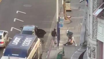 Turista sufre un violento robo en plena luz del día en Hollywood