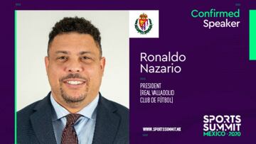 Ronaldo, confirmado para el Sports Summit 2020 en México