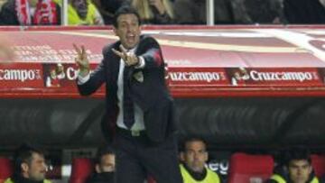 Emery, durante el partido.