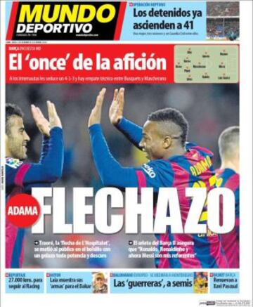 Portadas de la prensa deportiva